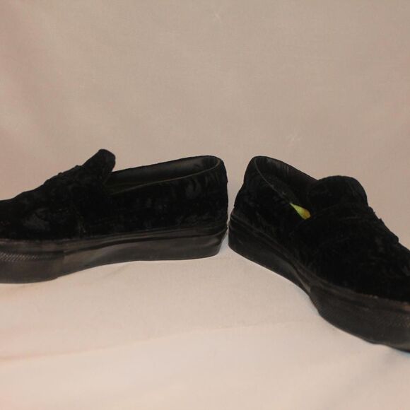 Vans Black Velvet Vans - Size Unisex & Kids 4 / Women's 6 - Picture 4 of 7